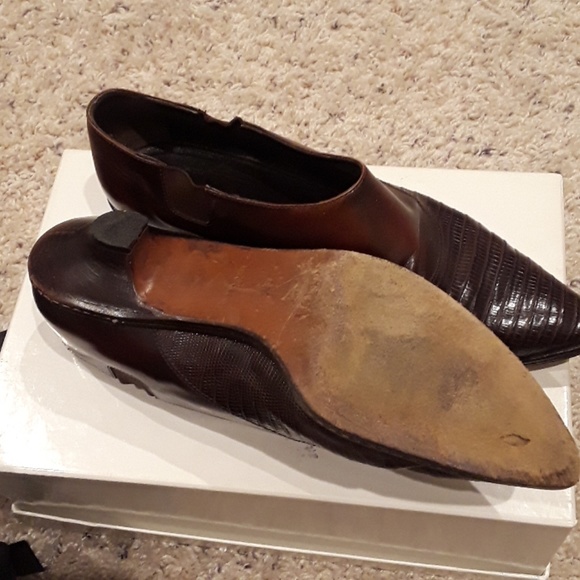 Prada lizard low heel booties - Picture 1 of 3